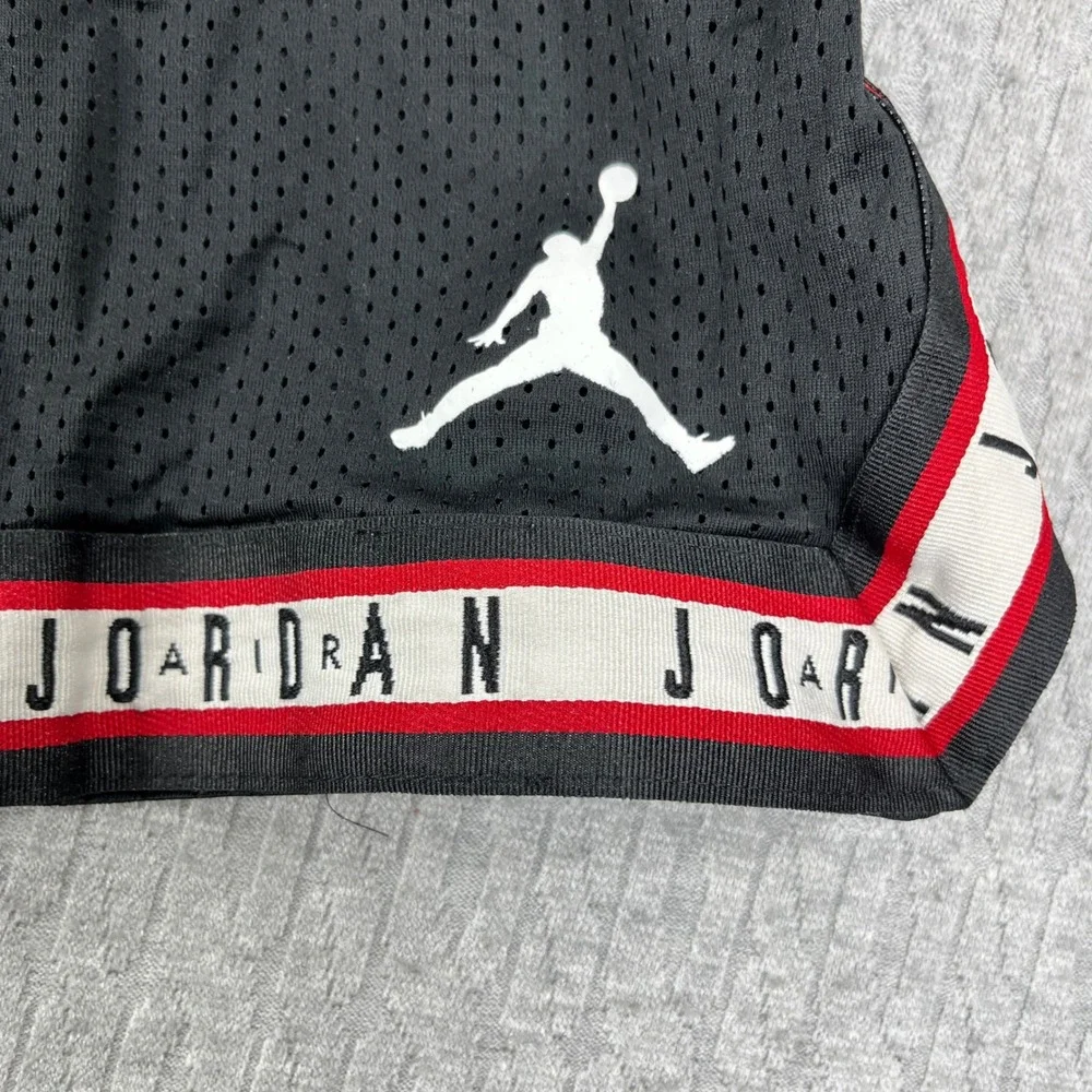 Michael Air Jordan Basketball Shorts Men XXL Black Mesh Logo Jumpman Pro NBA